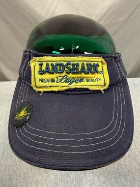 Landshark Lager Visor - Navy Blue - Bottle Opener Brim